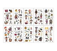 Children's cartoon tattoo stickers with a high-end feel, featuring dinosaurs, mermaids, animals, and space tattoos