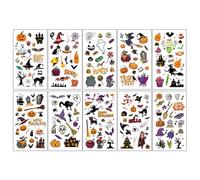 Children's cartoon tattoo stickers with a high-end feel, featuring dinosaurs, mermaids, animals, and space tattoos