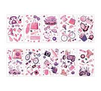 Children's cartoon tattoo stickers with a high-end feel, featuring dinosaurs, mermaids, animals, and space tattoos