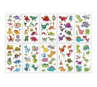 Children's cartoon tattoo stickers with a high-end feel, featuring dinosaurs, mermaids, animals, and space tattoos