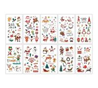 Children's cartoon tattoo stickers with a high-end feel, featuring dinosaurs, mermaids, animals, and space tattoos