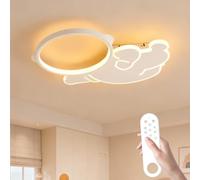 Children's ceiling light astronaut LED with remote control 38W 3800LM, dimmable 3000K-6500K, night light & timer, modern ceiling light for boys and girls, creative space lamp with memory function