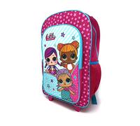 Children's Character Luggage Deluxe Wheeled Trolley Backpack Suitcase Cabin Bag School (L.O.L Surprise!)