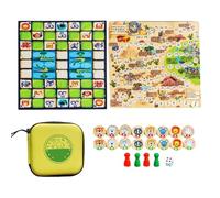 Children's Chess Games, Compact Folding Design, 33x33cm, Kids Strategy Game, Family Party Chess, Educational Board, Travel Play, For School Vacation Road Trip Gatherings