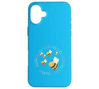 Children's Child Girls Boys Bee Bee Baby Heart Retro Case for iPhone 16 Plus