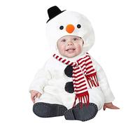 Children'S Christmas Outfits,My First Outfits For Babies Print Bear Hooded Winter Jumpsuit Ribbed Baby Romper Dancing Hat Fancy Dress Costumes Girl Clothes Newborn (White#A,6-12 Months)