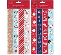 Children's Christmas Paper Chains. 80 Chains. Seasonal Decorations