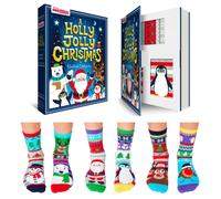 Childrens Christmas Sock Box Unisex UK 12-5.5 Festive Jolly Gift United Oddsock
