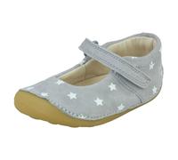 Childrens Clarks Casual Hook And Loop Strap Shoes Tiny Sky T - Navy Leather - UK Size 3F - EU Size 18.5 - US Size 3.5M