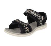 Childrens Clarks Casual Hook & Loop Textile Summer Sandals Surfing Tide K