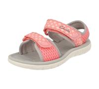 (Pink, UK 9 Child) Boys Clarks Casual Strapped Sandals Surfing Wave - F Fit