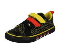Childrens Clarks Foxing Mist Pokemon Detailed Hook and Loop Canvas Shoes