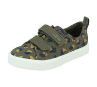 Childrens Clarks Hook & Loop Fastening Canvas Shoes 'City Bright'