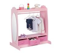 Children's clothes rack pink coat stand children’s clothing storage compact