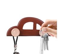Children's Coat Rack, Wall Mounted Sturdy Wooden Car Shape | Coat and Hat Hook - For Bedroom, Nursery, Bathroom, Small Backpack, Clothing, Bedroom, Entrance, Home