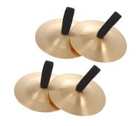 Children's Copper Finger Cymbals 2pcs Golden Mini Percussion | 5.5cm Pair, Easy to Wear Design, Creative Exquisitely Crafted Finish for Kids