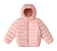 Children's Cotton Clothes Light and Thin Down Jackets for Children Solid Color Down Hooded Jacket for Boys Girls (3-4 Years)