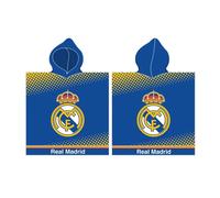 Children's cotton poncho Real Madrid Bleu 55x110 cm