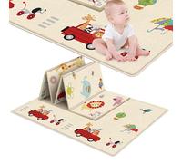 Children's Crawling Mat - Foldable Thickened Play Mat, Soft Foam Floor Cushion | Waterproof Non-Irritating with Rich Animal Patterns for Living Room, Bedroom, Balcony, Park, and Travel