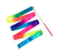 Children's Dance Band with Stick, Colour Gradient Rhythm Accessories, Exercise Equipment, Veil Rod for Dance and Movement, for Preschool Children, Music Lessons, Playroom, Homeschool, Club, Birthday