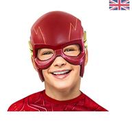 Children's DC The Flash Plastic Half-Mask for Superhero Adventures - One Size