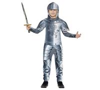 Children's Deluxe Armoured Knight Boy's Fancy Dress Party Costume, Kids