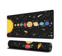 Children's Desk Mat,Solar System Wipe-Clean Universe Rubber Desk Pad 30 x 70 cm Robust Desk Pad for Boys and Girls Ideal for School and Home