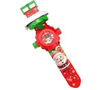 Childrens Digital Projector Watch - 24 Christmas Patterns, Colourful Light Emitting, Cartoon Timepiece, Shock Resistant | Creative Santa Toy For Kid, LEXiBOOK, Digital Watch with