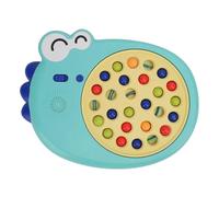 Children's Dinosaur Clip Beads Puzzle Game Fun Chopsticks Trainer for Early Education Plastic 11.42x8.27in (Green)