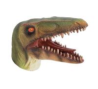 Children's Dinosaur Hand Puppet Soft Rubber Animal Hand Puppet Dinosaur Interactive Dolls Cosplay Costume Accessory Washable Accessories for Role Play Early Education Learning Toy Figure for