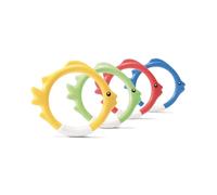 Children's diving ring Intex (x4) Multicolore 6,03x19,05x29,21 cm