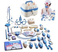Children's Doctor Toy Set - Pretend Kit, Medical Play | Suitcase Design Pretend Doctor Set for Kids, Multifunctional Role Play Set with Lighting Sound Features for Birthday Indoor Educational Fu