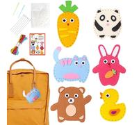 Children's Doll Sewing Kit - Fun & Educational Introduction to Sewing | Craft Kit with Pre-Cut Felt Shapes | Boys & Girls Ages 6-10, Improves Fine Motor Skills & Focus