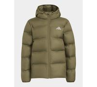 adidas Unisex Kids Synthetic Down Coat, olive strata/REFLECTIVE SILVER, 9-10 Years