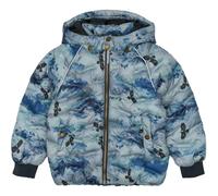 Children's down jacket Mikk-Line Aop Bleu 4 ans