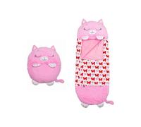 Children's Down Sleeping Bag with Pillow 137*50cm - Happy Nappers - Pink - Rectangular