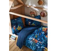 Children's Duvet Cover + Pillowcase Set, JUNGLE NIGHT dark blue