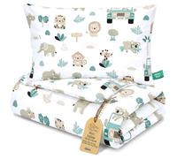Children's Duvet without cover cotton Set baby pillow blanket | 100x135 cm for cot toddler bed crib filling light breathable warm all year Oeko Tex soft nursery Africa
