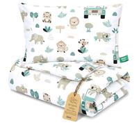Children's Duvet without cover cotton Set baby pillow blanket | 90x120 cm for cot toddler bed crib filling light breathable warm all year Oeko Tex soft nursery Africa