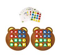 Children's Early Education Puzzle for Color Recognition and Geometric Shape Pairing - Montessori Interactive Board Game for Parent-Child Development (B, One Size)