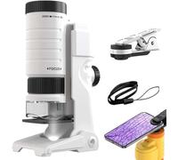 Children's educational microscope, portable design for observing plants, ferns, mushrooms and the microscopic world, ideal for beginners and students
