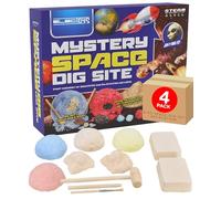Childrens Educational Science Activity Kit Mystery Space Dig Site Archaeology Dig Kit for Kids Hands-On STEM Toy with Tools Astronomy Inspired Excavation Set Learning Discovery Toy *4 Pack*