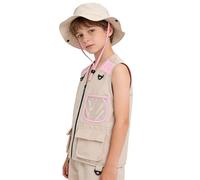 Children's Explorer Kit | with Pockets and Breathable Fabric, Sleeveless Explorer Vest Kit for Children, for Boys and Girls Hiking Camping Exploration Park Garden Adventures in Nature