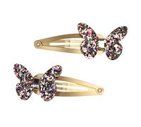 Children's Fairies In The Garden Glitter Butterfly Hair Clips (set Of 2)