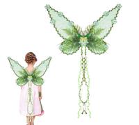 Children's Fairy Wings - Halloween Butterfly Wings with 3D and Leaves - Transformation Outfit Costume Accessory for Women Children Cosplay Party Halloween Photography