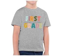 Children's Fashion to School Season Printed Round Neck Short Sleeve Casual T Shirt Top (8) 2t Girls Long Shirts