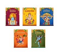 Children's First Mythology Stories - Pack of 5 books (Ram, Shiva, Hanuman, Ganesha, Vishnu) (Classic Tales from India)