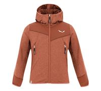 Children's Fleece Hooded Jacket Salewa Agner Rouge 9/10 ans