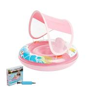 Children's Float Donut with Roof, Breathable and Adjustable Swimming Ring | Children's Pool Floats - for River Sea Party Summer Outdoor Play Indoor Pier Surfing Water