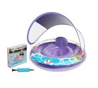 Children's Floating Ring with Sun Hood | Adjustable Breathable Toy with Detachable Canopy,Kids Swimming Ring for Swimming Pool | for the River Summer Parties Playing Outside Inside the Jetty Games